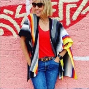 Cabi 5990 Striped Knit Wrap Size XS S 46”